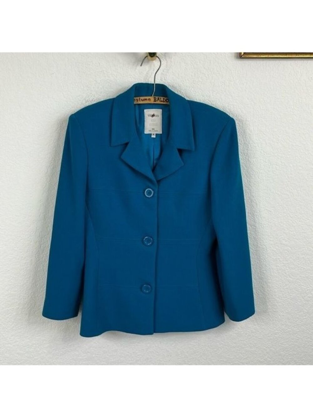 Vertigo Paris Pour La Ville Worsted Wool Blue Jacket